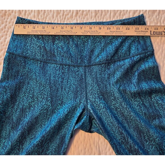 Patagonia Blue Heathered Womens M Crop Leggings Athleisure Yoga Exercise 21915 - Picture 13 of 16